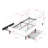 77.5" Upholstered Daybed With 2 Storage Drawers, Upholstered Platform Bed Frame, Adjustable Velvet Sofa Bed-933092790-933092791