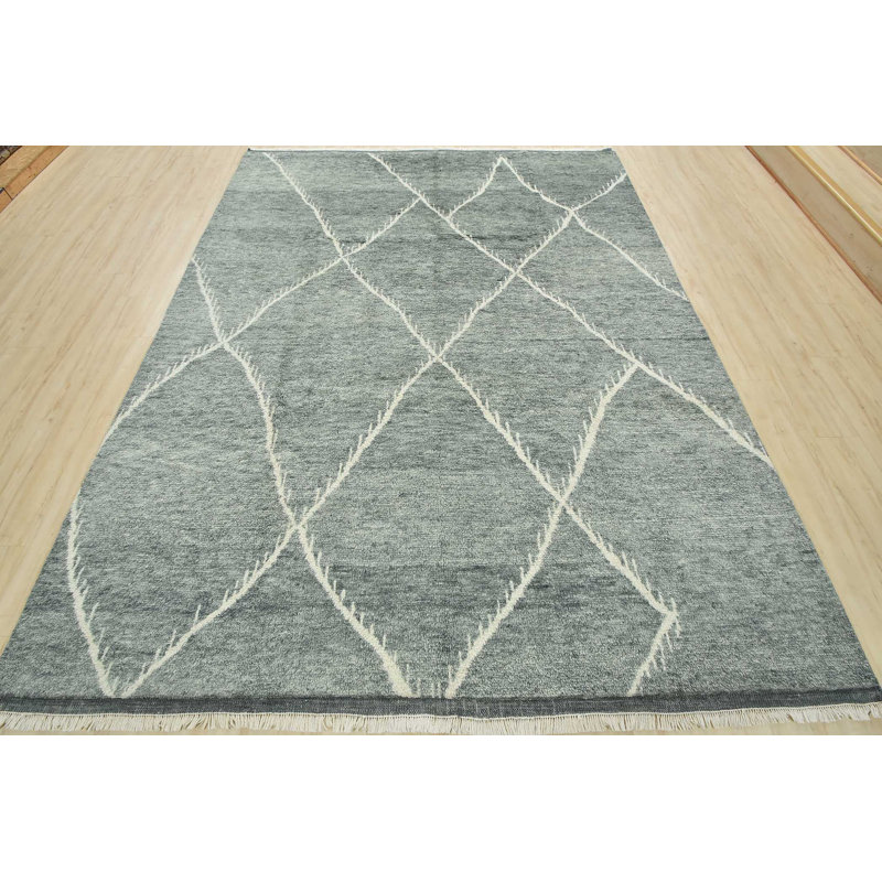 Hand Knotted Wool Moroccan Indoor Rug