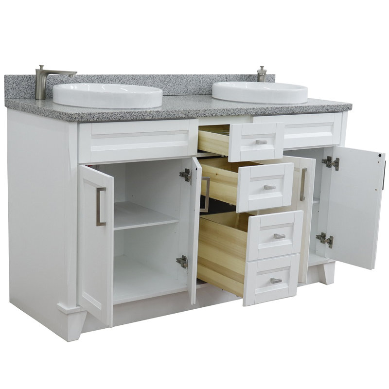 Ensemble de meuble-lavabo double 61 po Muskoka
