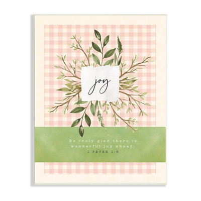 Vraiment heureux, il y a de la joie devant le proverbe Peter 1: 6 par Tammy Apple - impression