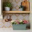 Boîte à fleurs en plastique avec plateau à soucoupe Vaneka-1821079993