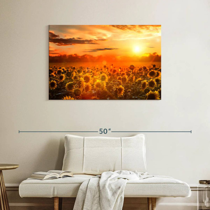 Coucher de soleil jaune Alvord, H 26 po x l 39 po