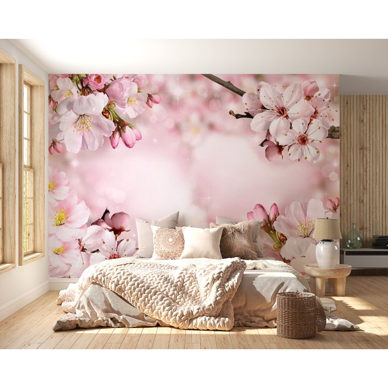 Papier peint adhésif Drora, L 38 po x L 27 po, Pink
