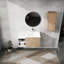 Armoire de salle de bain 36 po avec lavabo et tablette latérale