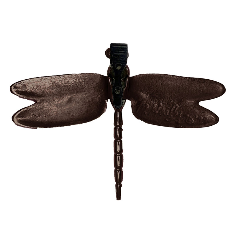 Oiled Bronze Dragonfly Door Knocker with Solid Brass Finish