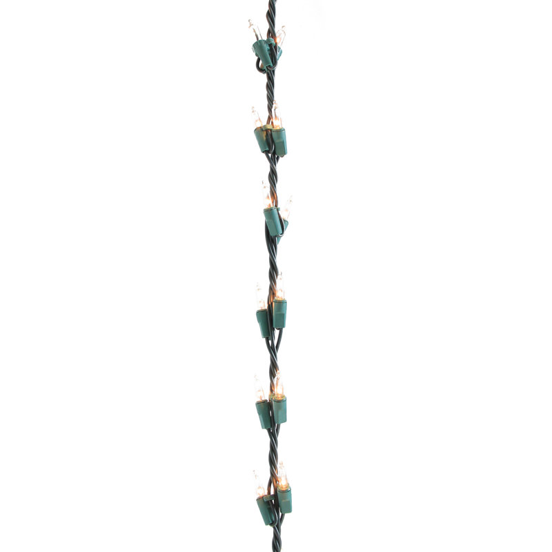 Guirlande 100 lumières de Noël, Transparent / vert