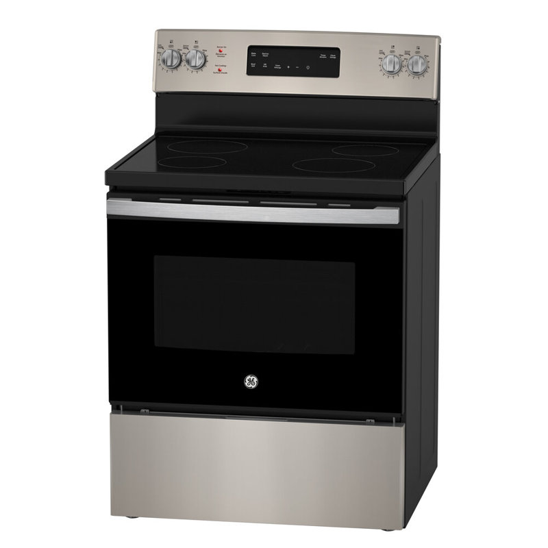 Ge 30" Electric Freestanding Range With Storage Drawer  - Jcb630svss, Satin