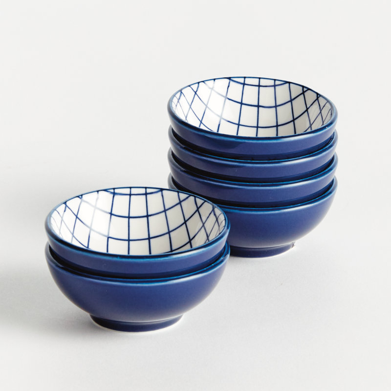 Amaly GRID DIP BOWLS, SET OF 6