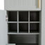 Grand garde-manger moderne de 71 po avec armoire de rangement, 6 portes, tiroirs, tablettes réglables, plateaux coulissants et support à vin-461401078