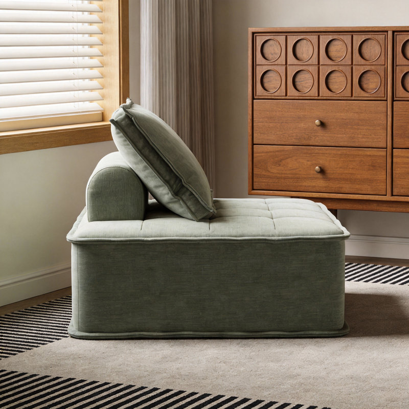 1 Seater Corduroy Sofa