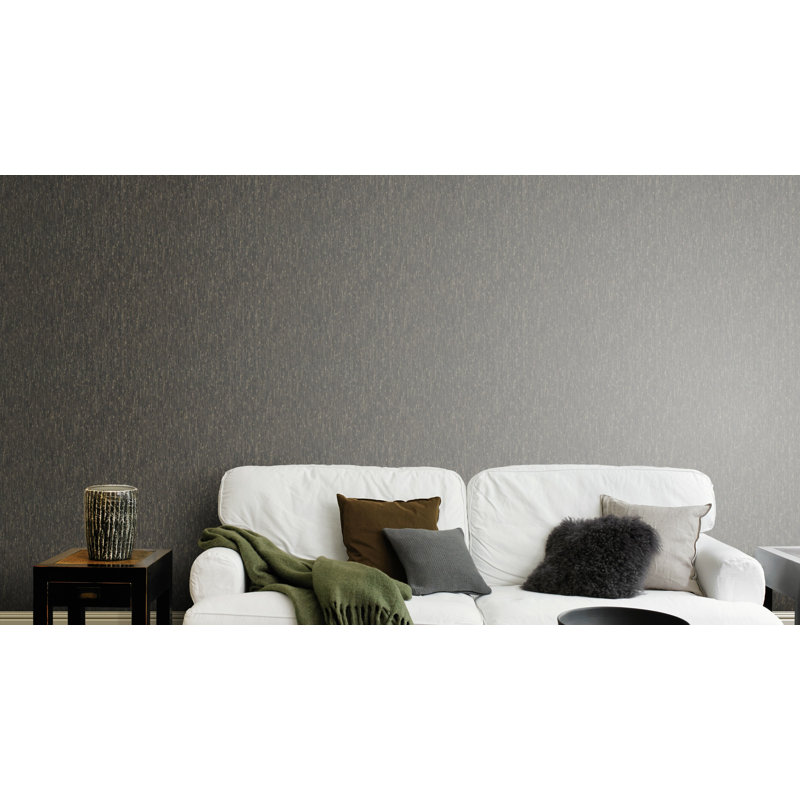 Papier peint texturé en tissu, Noir