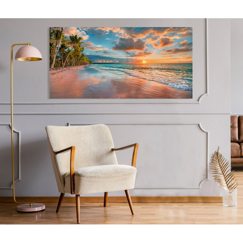 Beach In Maui, Hawaii, At Sunset - Wrapped Canvas Print, 60cm H x 120cm W
