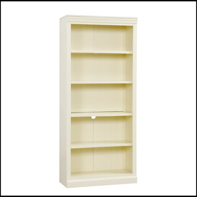 83.4 Inch Tall Wood Bookcase with LED Light Strip, 5-Tier Adjustable Shelves, Storage Organizer for Books and CDs, Free Standing for Living Room and Home Office
