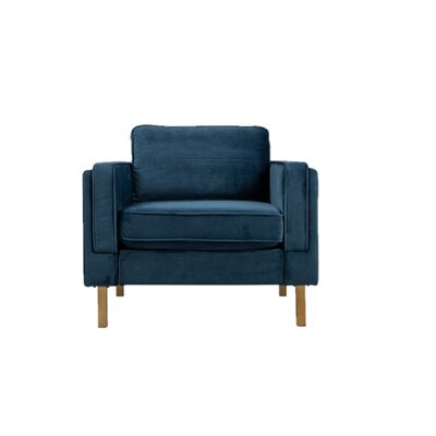 Green Accent Armchair Accent Chair With Metal Gold Legs Velvet Upholstered Arm Club Leisure Modern Chair For Living Room Bedroom -  Everly Quinn, A4635C588DC448F48DE6DAE28AB9FF61