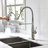 Touch Kitchen Faucet With Pull Down Sprayer-119337247