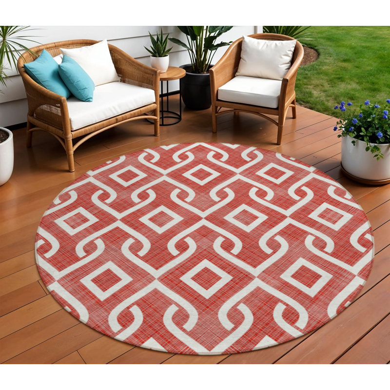 Tapis rond ivoire 8 po