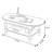 Solid wood coffee table with retro design-123430265
