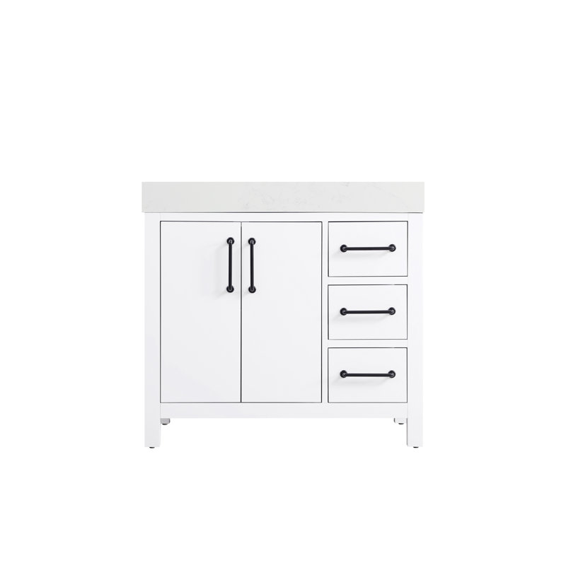 Meuble-lavabo simple 36 po 36 VF60636, Blanc