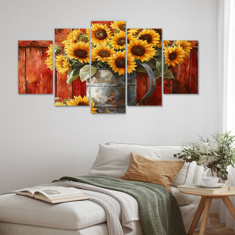 Ditlow - Assorted Bouquets Wall Decor - Traditional Wall Art