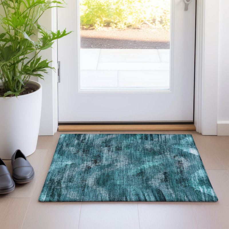 Tapis intérieur / extérieur rectangulaire avec envers antidérapant Malm, Rectangle 1 pi 8 po x 2 pi 6 po