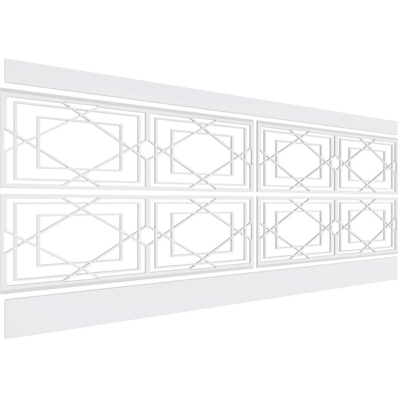 Panneaux muraux blancs 94,5 "(paquet de 4), L 36 po