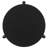 Harrison Black Round Solid Wood End Table