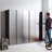 Series Wood Garage Storage Cabinet In Metallic Gray - Wall Mounted, Soft Closing, Deep Storage, Water & Heat , Stain Scratch E0 Grade Board, Thick , Stylish, Made Mounted Unit Extra Graded 2X Thicker