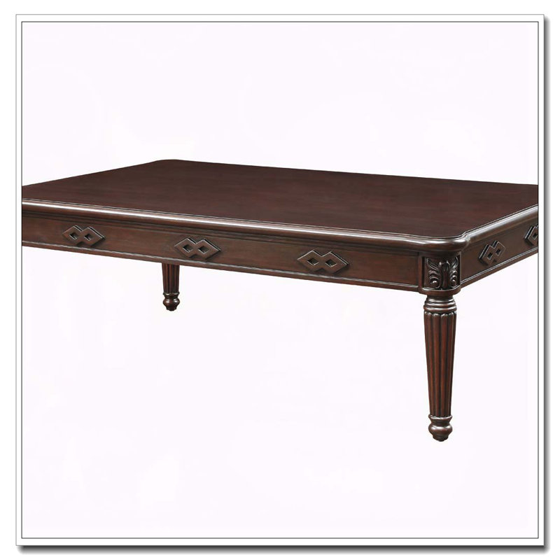 Table basse espresso avec pieds tournés