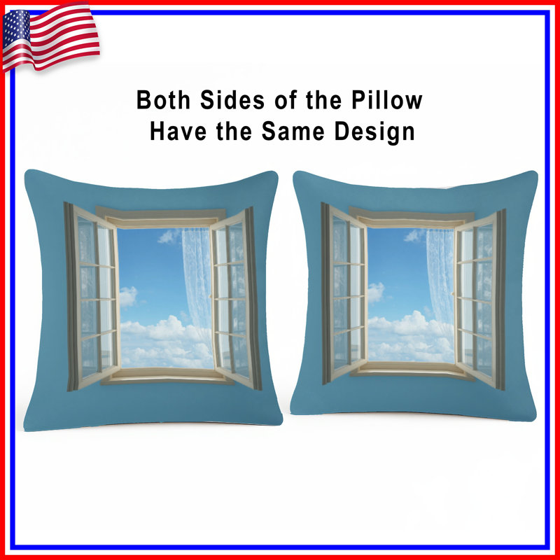 Coussins décoratifs à fenêtre ouverte, 26 x 26 pouces