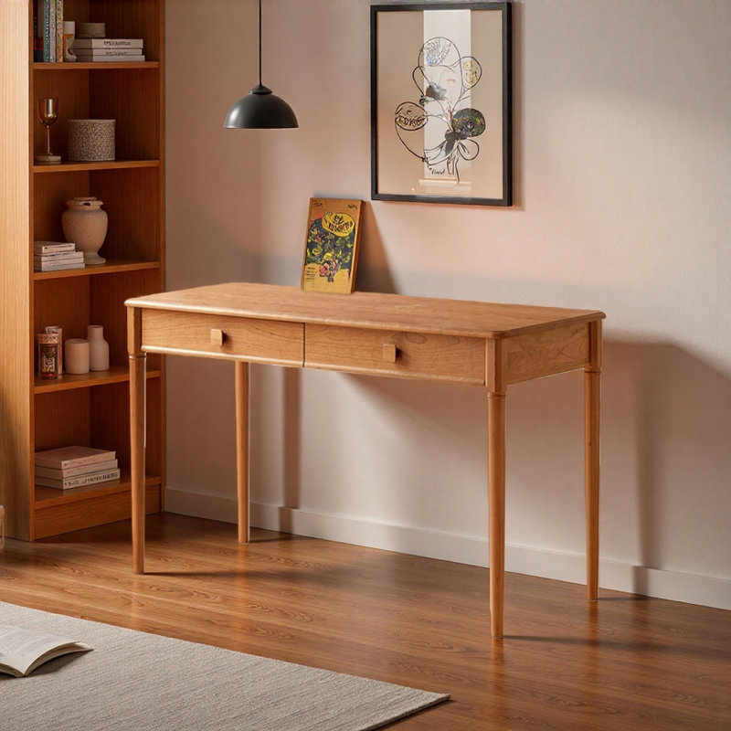 Solid Wood Desk,  29.52" H x 47.24" W x 22.04" D