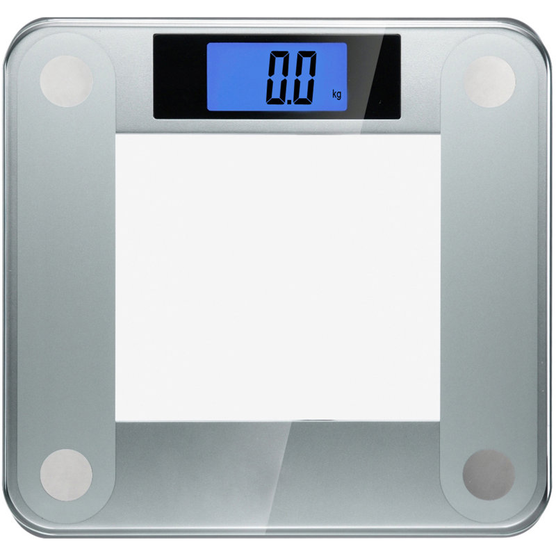 Ozeri Precision II Body Weight Scale (440 lbs Step-on Bath Scale), with Weight Change Detection, Silver