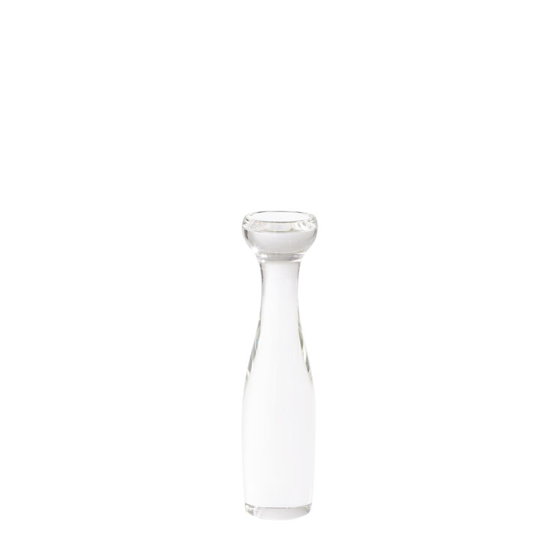 Bougeoir moderne en cristal, H 16 po x l 4 po x P 4 po