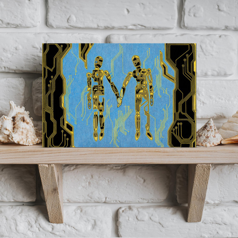 Art contemporain contemporain abstrait, H 8 po x l 12 po