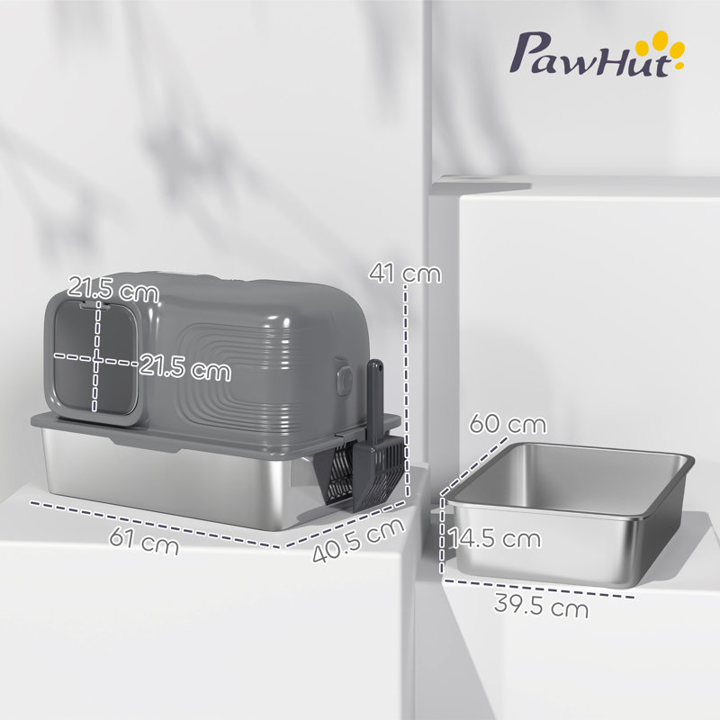 Stainless Steel Self-Cleaning Litter Box