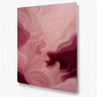 Art mural abstrait en métal brun 83