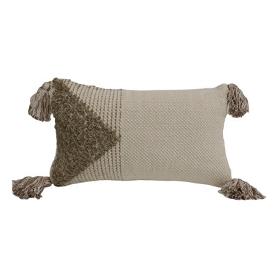 Abstract Wool Blend Throw Pillow