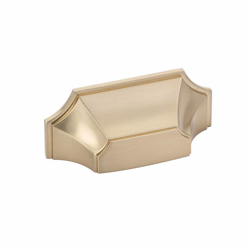 Empire Cup / Bin Pull, Signature Satin Brass