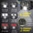 Battery Powered Integrated LED Headlamp with 3 Lights