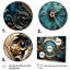 Horloge de l'élégance industrielle II sur toile, 3 pièces-576993321
