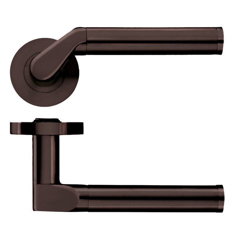 Venus Latch Door Handle, Etna Bronze