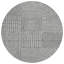 Tapis d'intérieur rond lavable gris anthracite HomeRoots 8 pi