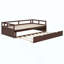 Lit de jour extensible avec couchette, lit de jour en bois avec couchette-653035236