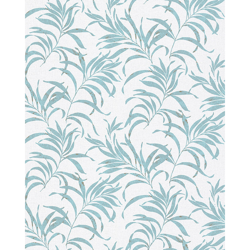 Rouleau de papier peint l 33 pi x l 20,5 po leaf Oma, Bleu
