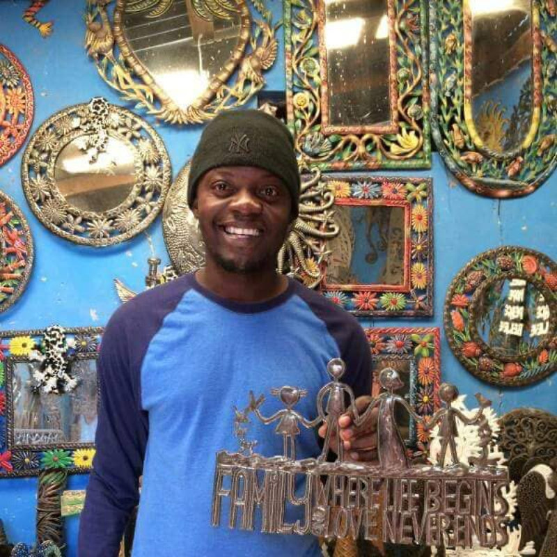 Peace Standing Metal Art