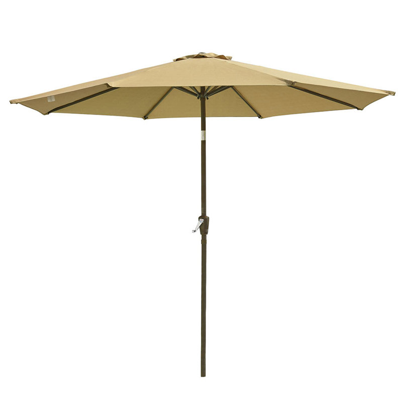 Parasol de marché 107 po Braelynne, Brun