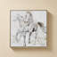 «Sketched Horses» par Lorenzo Collective - impression sur toile