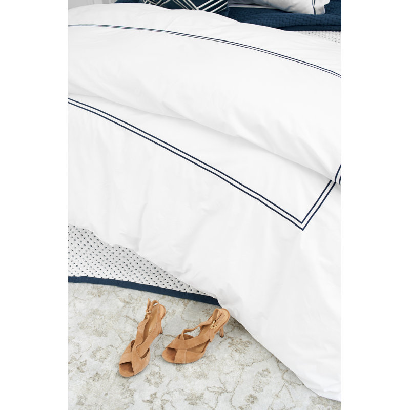 Housse de couette en coton Coltrane, Housse de couette pour grand lit, Encre
