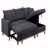 Sleeper, Reversible  Basic Sectional Sofa Sofa Sofa With Storage Chaise