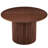 Walnut Wood Veneer Tabletop 47 Inch Round Dining Table For 4, Modern Farmhouse Kitchen Table, 47 Inch Round Dining Tables With Wood Strip Base