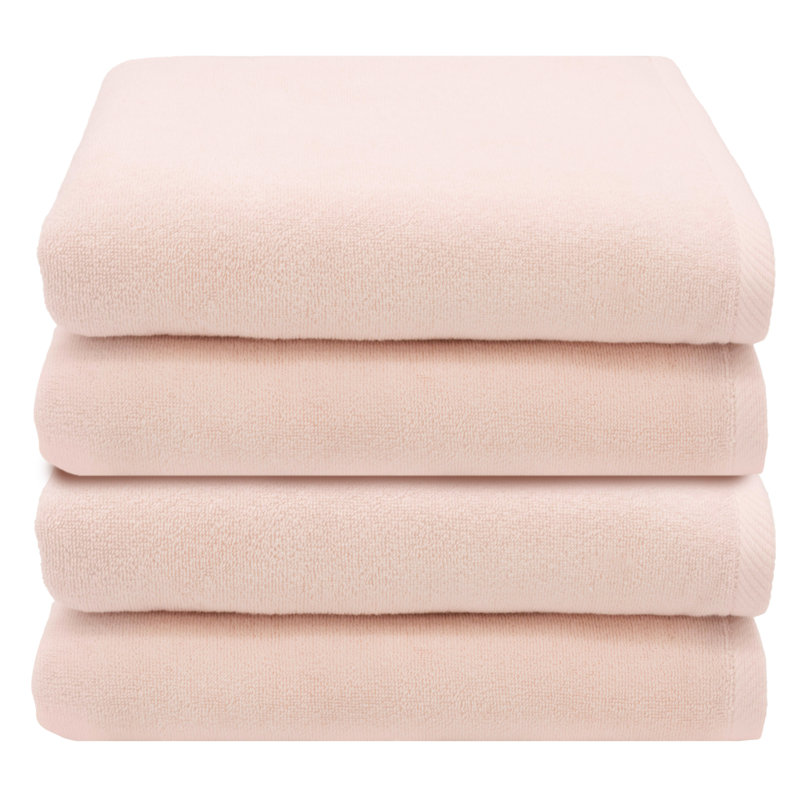 Serviette de bain en coton turc, Rosé